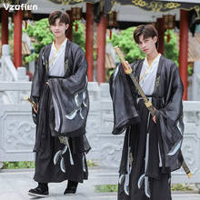 Men Tang Suit Ancient Costume Hanfu Robe Chinese Style Emboridery Hanfu Folk Dress Han Dynasty Swordsman Dancewear Cosplay 2024 - buy cheap