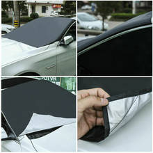 Magnetic Edges Car Snow Cover Car Windshield Snow Cover Car Sun Shade Cover Waterproof Windshield Protector for Car/Truck/SUV 2024 - buy cheap