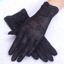 1pair Black Women  Gloves Summer Sunscreen Lace White Gloves Lady Outdoor Anti UV Sun Mittens Thin Gloves QLY1124 2024 - buy cheap