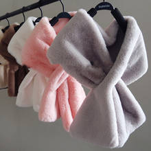 5 Colors Winter Wraps Warm faux Rabbit Fur Scarves For  Women Scarf Fur Coat Scarves Luxury Raccoon Neck Warmer Collar 90cm*15cm 2024 - buy cheap