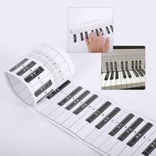 Teclado para piano, dupla face, gráfico com teclado de piano, treino, guia de treino, para desenhos de contraste 2024 - compre barato