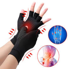 1 Pair Compression Arthritis Gloves For Women Men Joint Pain Relief Half Finger Brace Therapy Wrist Support Anti-slip 2024 - buy cheap