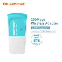 Comfast CF-WU825N V2 300 Мбит/с беспроводной USB WiFi адаптер MT7603U Wi-Fi приемник ключ 2,4G точка доступа для ПК Windows 2024 - купить недорого
