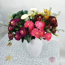 7 головы ромашка искусственные шелковые цветы хризантемы DIY свадебный букет цветы офисные вечерние украшения 2024 - купить недорого