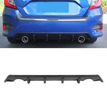 Matte Black Rear Bumper Diffuser Lip Fit for Honda Civic 4-Door Sedan 2016 2017 2018 Car Bumper Diffuser Replacement Accessories 2024 - buy cheap