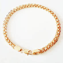 Nueva moda-pulsera ancha de cobre para hombre y mujer, joyería de Color oro rosa 585, diseño de amantes, regalo 2024 - compra barato