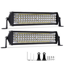 Diodo emissor de luz barra de luz luz do trabalho 396w 12 polegada fora da estrada 4x4 carro conduziu a lâmpada 12v 24v lightbar ponto de inundação offroad acessórios conduziu a luz de condução 2024 - compre barato