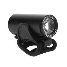 Farol dianteiro de bicicleta xpg, farol de led com bateria integrada, acessório para bicicleta, à prova d'água, 350 lúmens, usb, recarregável 2024 - compre barato