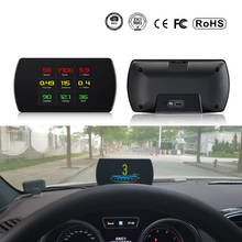 On-board Automobile OBD HUD GPS Speedometer RPM Speed Digital with Buzz Alarm Driving Fatigue Windshield Projector 2024 - buy cheap