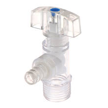 1PCS Transparent Soft Plastic 1/2" Male Thread PC Pipe Water Tap Garden Irrigation Connector Faucet Triangle Valve 2024 - buy cheap