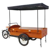 Mobile Retro Coffee Cargo Bike Adult Tricycle Three Wheels Food Cart Use for Sale Fast food Coffee Snack On Street 2024 - buy cheap