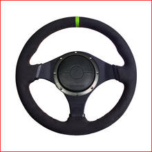 Funda para volante de coche, marcador verde ante negro MEWANT para Mitsubishi Lancer Evolution 8 VIII Lancer Evolution 9 IX 2024 - compra barato