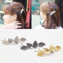 Vintage Leaves Pearl Hair Clip Hairpin Barrette Bobby Pin for Women Girls Hair Styling Accseeories 2024 - buy cheap