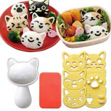 Sushi Mold Rice Ball Mold Cartoon Cat Pattern Sushi Bento Nori Kitchen Rice Decor Kits Sandwich DIY Kitchen Tools for Baby Kids 2024 - buy cheap