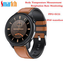 Reloj inteligente E80 IP68 para hombre y mujer, accesorio de pulsera resistente al agua con control de la temperatura corporal, PPG + ECG, control de ritmo cardíaco y respiración 2024 - compra barato