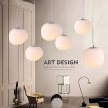 Nordic LED Pendant Lights Italy Foscarini Gregg White Globe Glass Egg Hanging Lamp Living Dining Room Kitchen Lighting Fixture 2024 - buy cheap