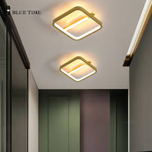 Led moderno luz de teto para casa iluminação interior para sala estar quarto decoração luzes do corredor luzes da lâmpada do teto ouro preto 2024 - compre barato