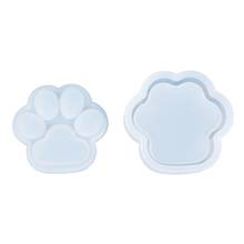 1 Set Cat Paw Storage Box Crystal Epoxy Resin Mold Jewelry Container DIY Tools Dropship 2024 - buy cheap