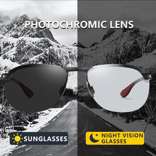 Gafas de sol polarizadas para hombre, lentes de sol polarizadas fotocromáticas de piloto, ultraligeras, Diseño de Medio Marco, a la moda, para conducir y viajar, X92 2024 - compra barato