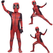 2020 Deadpool Costume CosplaySuperhero Costumes Mask Suit Jumpsuit Bodysuit Halloween Party Costume for Boy Adults 2024 - buy cheap