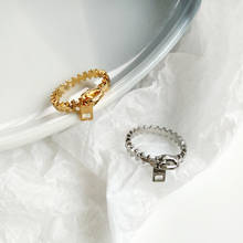 Кольцо на молнии Timlee R020, простые геометрические кольца из сплава, модные аксессуары, оптовая продажа 2024 - купить недорого