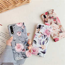 Rose Flowers Leaf Phone Case For Huawei P20 Lite P30 Pro Matte TPU Cover For Huawei Mate 20 Lite Retro Flower Printed cases 2024 - buy cheap