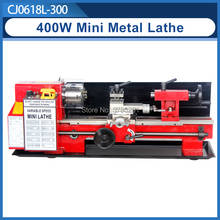 400W Mini high-Precision DIY Shop Benchtop Metal Lathe Tool Machine Variable Speed Milling 100mm chuck 300mm working length 2024 - buy cheap
