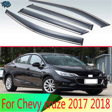 Для Chevy cruze 2017 2018 пластиковый Наружный козырек вентиляционные оттенки Защита от солнца дождя 4 шт. 2024 - купить недорого