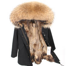 2021 Winter Jacket Women Real Fur Coat Long Parka Natural Raccoon Fur Collar Fox Fur Liner Thick Warm Streetwear Outerwear New 2024 - buy cheap