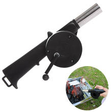 Household BBQ Blowers Hand-cranked Outdoor Barbecue Fan Picnic Camping Cooking Grill Fire Bellows Manual Air Blower Hairdryer 2024 - buy cheap