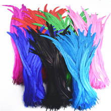 50Pcs/Lot Rooster Feather 40-45cm 16-18" Rooster Coque Tail Feathers for Crafts Natural Wedding Decoration Carnaval Assesoires 2024 - buy cheap
