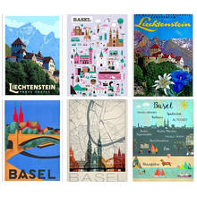 Diy Diamond Painting Basel Liechtenstein Switzerland Travel Embroidery Landscape Painting Cross Stitch Kit Mosaic Home Decor 2024 - buy cheap