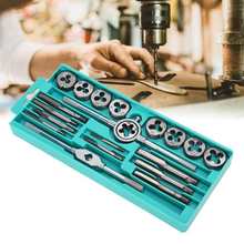 20Pcs Alloy Metric Thread Tap Die Set Portable High Hardness Tap Die Hand Tools Set 2024 - buy cheap