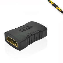 Black HDMI-compatible Female to Female Connector Extender HDMI-compatible Cable Cord Extension Adapter Converter 1080P 2024 - buy cheap