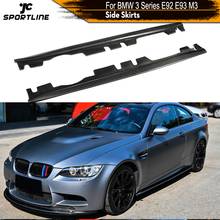 Carbon Fiber Body Kits Side Skirt Extension Lips For BMW 3 Series E92 E93 M3 2008 - 2013 Side Skirts Extension Lips Apron 2024 - buy cheap