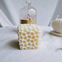 Moldes de silicona con forma de panal para fabricación de jabón, molde cuadrado de cera de abeja para velas, herramientas de fabricación de jabón para velas de aromaterapia 2024 - compra barato