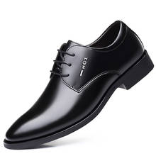 Hidden Heel 6cm Genuine Leather Shoes Men Formal Shoes in High Quality Oxford Mens Shoes Dress Flats Sapatos Masculinos Social 2024 - buy cheap