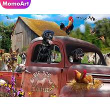 MomoArt 5D DIY Diamond Embroidery Dog Cross Stitch Diamond Painting Chicken Animal Diamond Mosaic Farm Home Decorations 2024 - buy cheap