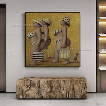 Plump Breast And Hip Wall Pictures Oil Paintings 100% Handpainted Modern Abstract Art on Canvas High Quality Home Decor Artwork 2022 - buy cheap