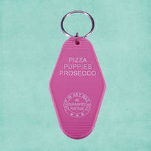 Gourmet Dog Pizza Puppies Inspired Motel Keychain Funny Rescue Dog Mama Gift For Her key tag fob keyring 2024 - buy cheap