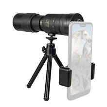 Telescopio Monocular 4K 10-300X40, compacto, retráctil, Zoom, resistente al agua, Bak4, profesional, HD, ED, cristal con trípode, Clip para teléfono 2024 - compra barato