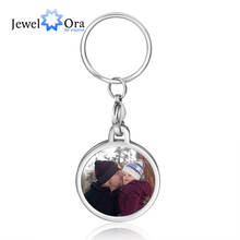 JewelOra Personalized Photo keychains for Women Ladies Stainless Steel Custom Engraving Name Keyring Keychain Fashion Jewelry 2024 - buy cheap