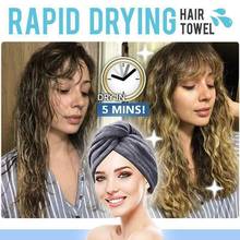 Microfiber Hair Fast Drying Dryer Towel Bath Wrap Hat Quick Cap Turban Dry 2024 - buy cheap