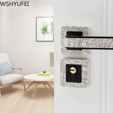 Cerradura con Panel dividido para sala de estar, candado de manija de puerta de baño, silencioso, antirrobo, accesorios de Hardware para el hogar 2024 - compra barato