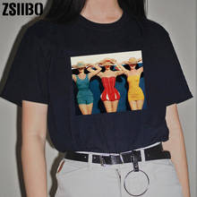 Camiseta de verano para mujer, camisetas informales Harajuku con estampado de amor, camisetas de manga corta, ropa vintage 2019 2024 - compra barato