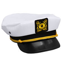 Marinha marinha iate barco marinheiros capitão da marinha militar boné adulto unisex fantasia vestido suprimentos 2024 - compre barato