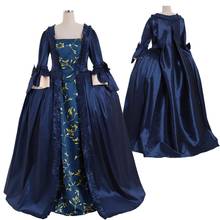 Costumebuy Tudor Marie Antoinette платье в стиле рококо 18-го века Antoinette барокко взрослое женское Бальное Платье голубое на заказ 2024 - купить недорого