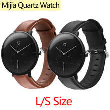 L/s-pulseira de couro para relógio inteligente, para xiaomi mijia, de quartzo, 42mm, amazfit gtr 2024 - compre barato