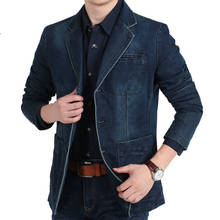 Brand Denim jacket men Cotton Casual Slim Fit Autumn Winter Mens Jeans Jackets hombre Plus Size 4XL jaqueta masculina 2024 - buy cheap