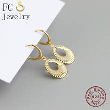 FC Jewelry-Pendientes de aro con forma de ópalo bohemio para mujer, Piercing para oreja, plata 925, Color dorado, concha de mar, 2020 2024 - compra barato